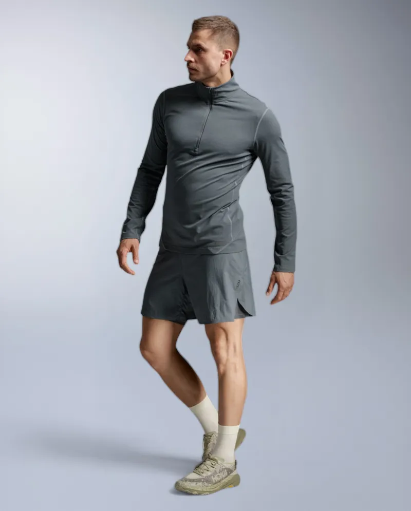2xu Aero Trail 1/2 Zip Men's Running Top - Turbulence Black Reflective-6