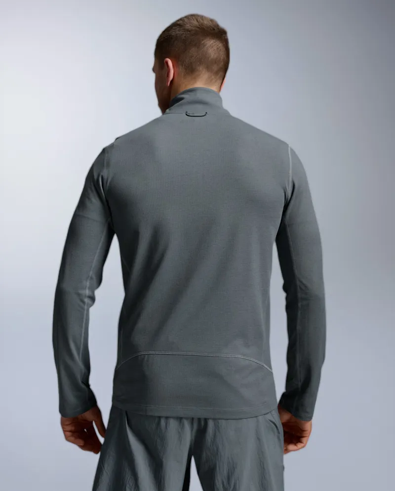 2xu Aero Trail 1/2 Zip Men's Running Top - Turbulence Black Reflective-3