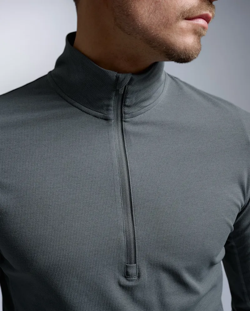 2xu Aero Trail 1/2 Zip Men's Running Top - Turbulence Black Reflective-5