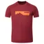Bearing Tee S/S Mountain Dark Red