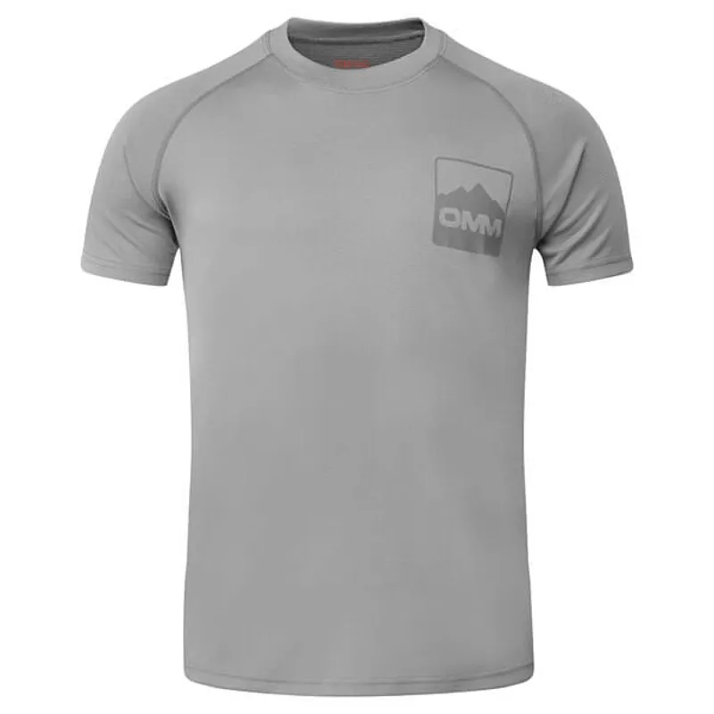 Bearing Tee S/S Square Chest Logo Grey