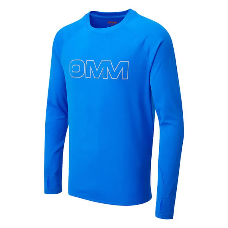 Bearing Tee L/S Chest Logo Blue-1