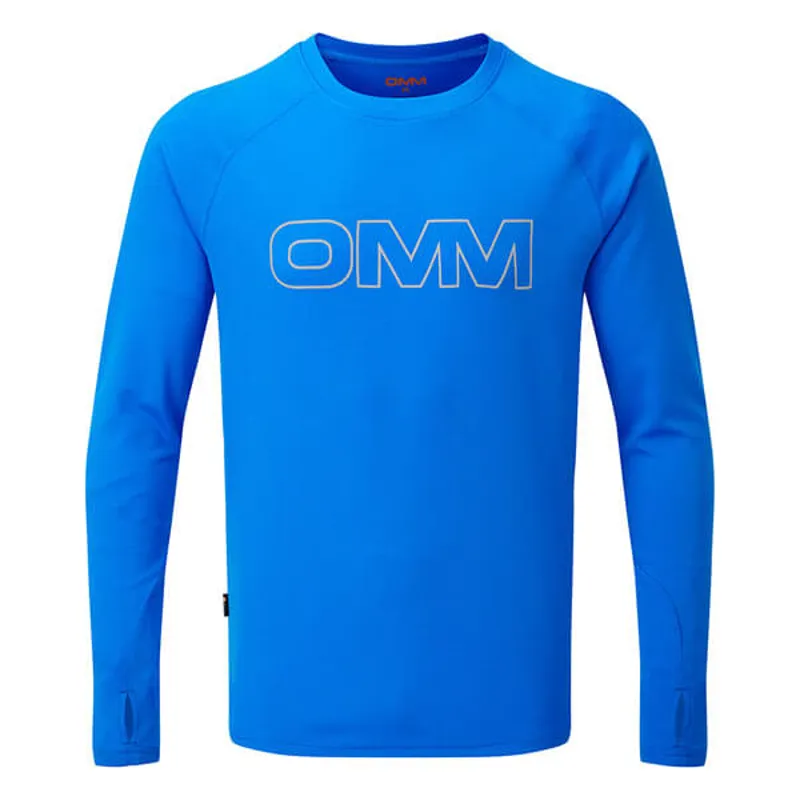 Bearing Tee L/S Chest Logo Blue