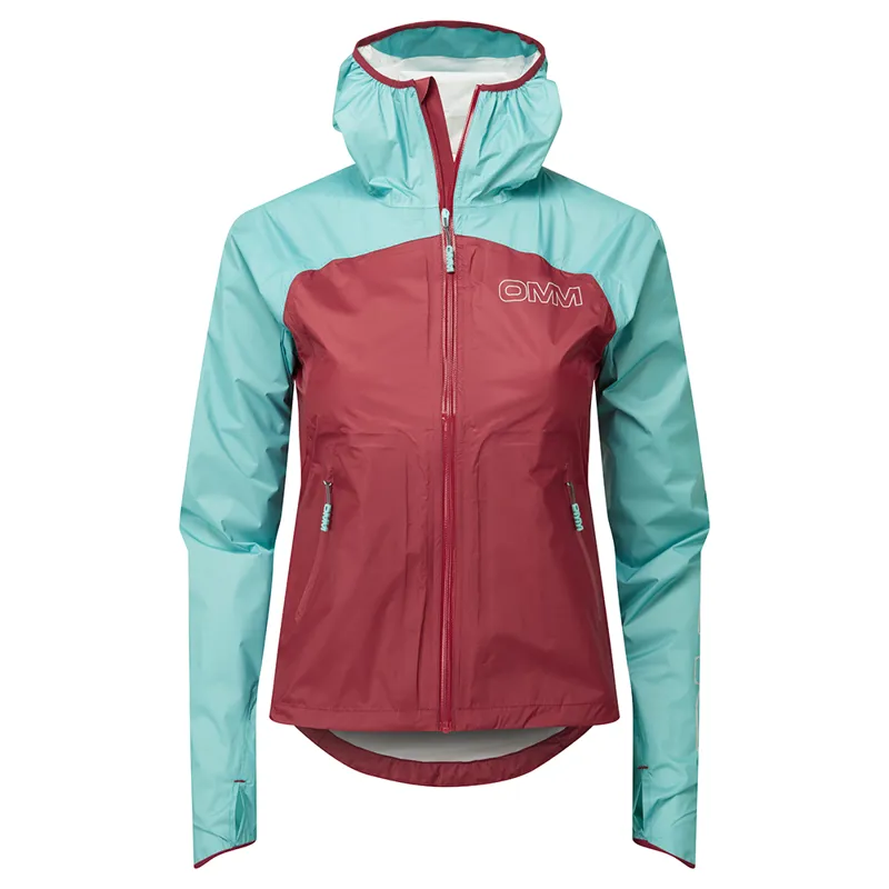 OMM Women's Halo+ Jacket Dark Red Aqua