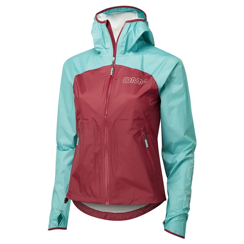 OMM Women's Halo+ Jacket Dark Red Aqua-1