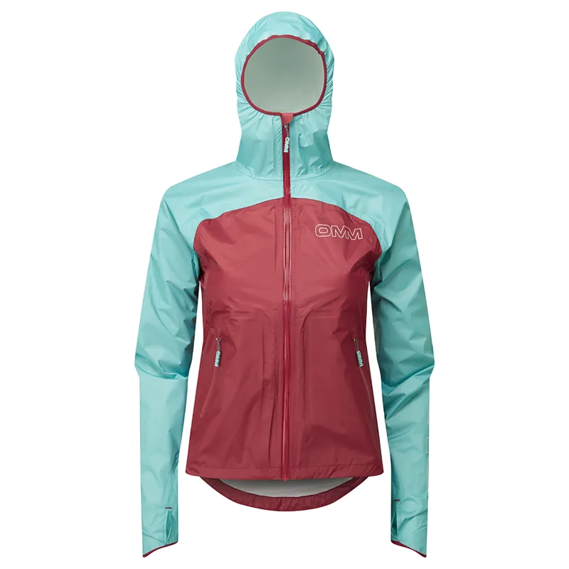 OMM Women's Halo+ Jacket Dark Red Aqua-2