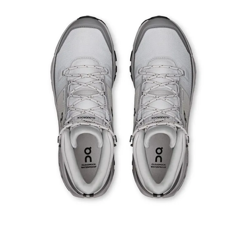 On Running Cloudrock Mid Waterproof Men's Walking Boots - Glacier Alloy-4