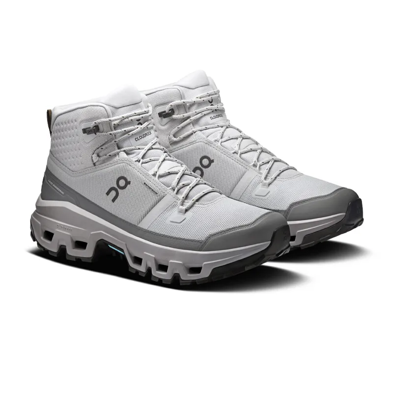 On Running Cloudrock Mid Waterproof Men's Walking Boots - Glacier Alloy-1