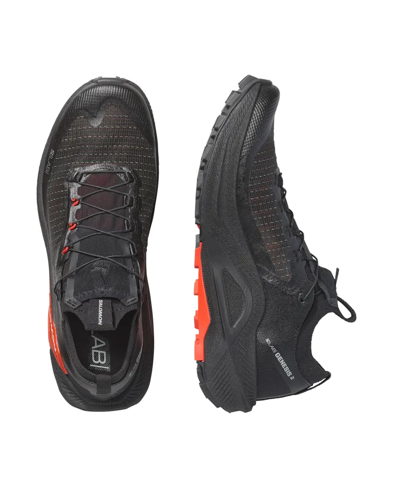 Salomon S/LAB Genesis 2 Unisex Trail Running Shoes - Black Black-3