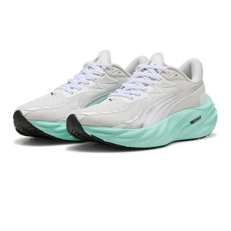 Puma Velocity NITRO 4 Women's Neutral Running Shoes - White-Mint Melt-2