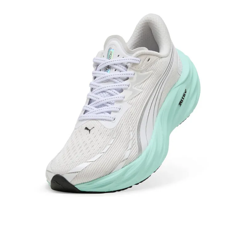 Puma Velocity NITRO 4 Women's Neutral Running Shoes - White-Mint Melt-3