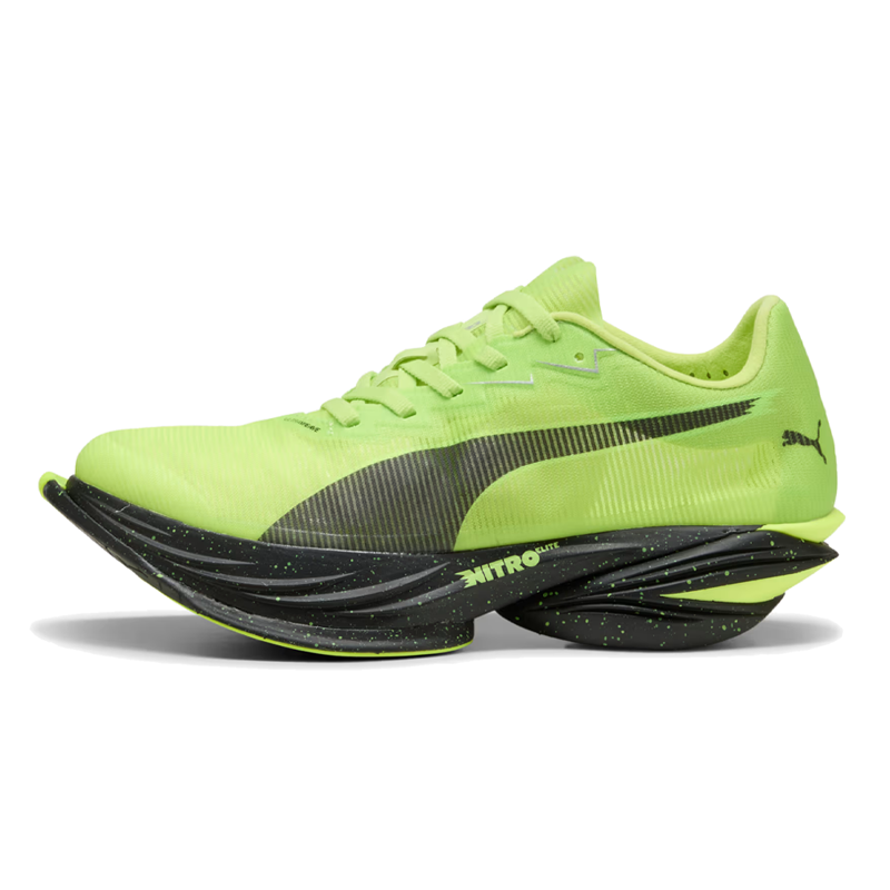 Puma FAST-R Nitro Elite 3 Men's Race Day Running Shoes - Sunny Lime Puma Black-1