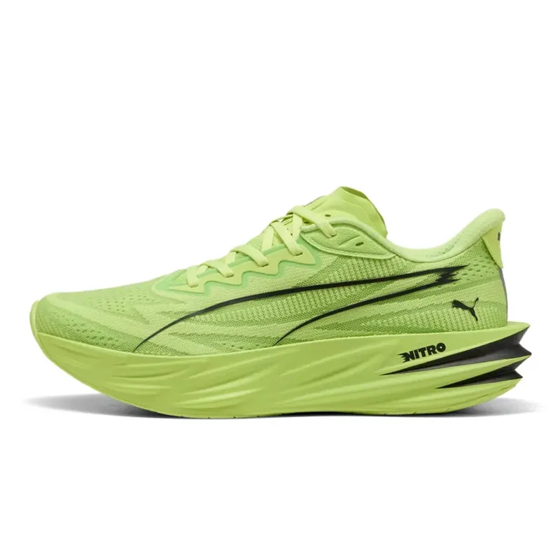 Puma Deviate Pure NITRO Men's Running Shoes - Sunny Lime Puma Black-1