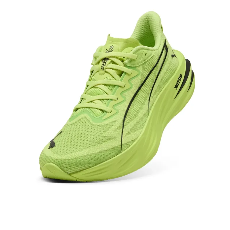 Puma Deviate Pure NITRO Men's Running Shoes - Sunny Lime Puma Black-6
