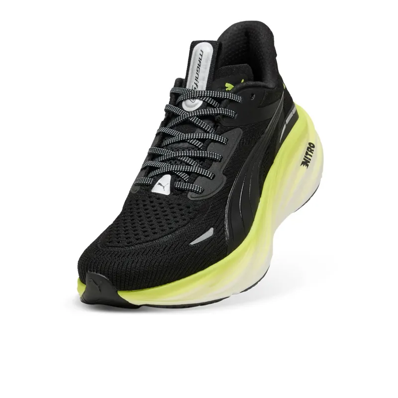 Puma Magnify NITRO 3 Men's Running Shoes - Puma Black Sunny Lime-4