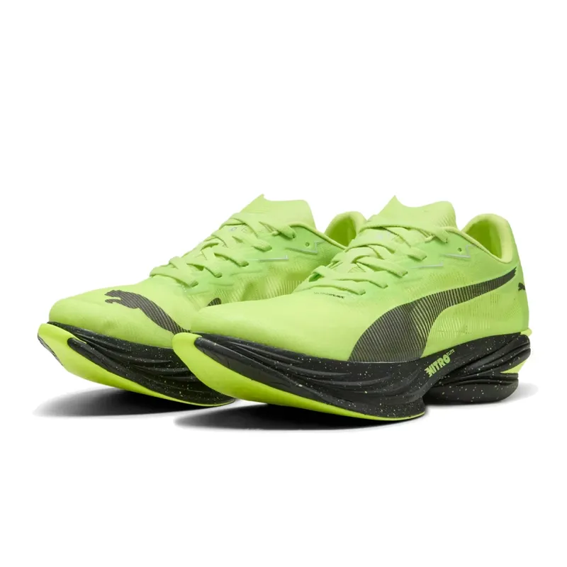 Puma FAST-R NITRO Elite 3 Women's Race Day Running Shoes - Sunny Lime Puma Black-2
