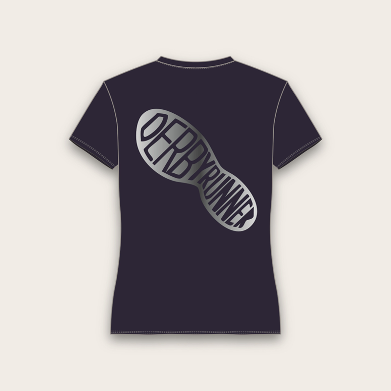 Tech Short Sleeve Tee Navy Silver Women's-1