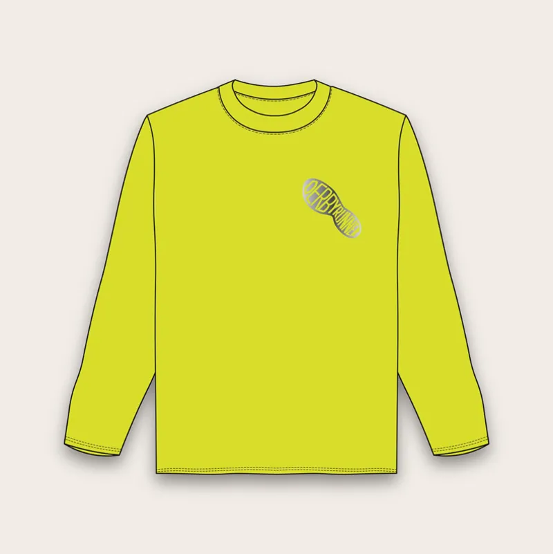 Tech Long Sleeve Tee Hi Viz Yellow Silver