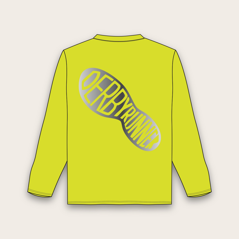 Tech Long Sleeve Tee Hi Viz Yellow Silver-1