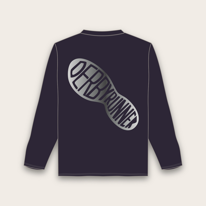 Tech Long Sleeve Tee Navy Silver-1