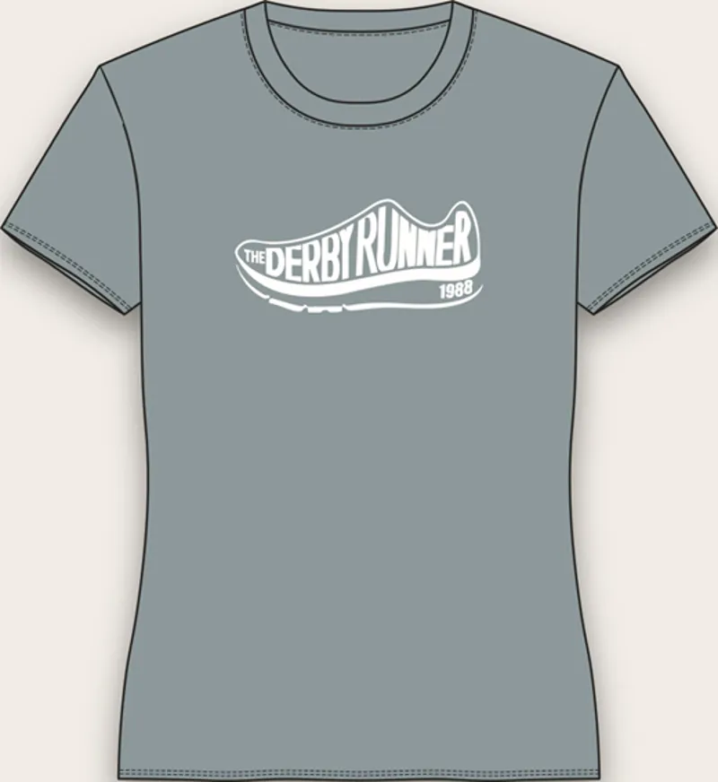 Tech Logo Short Sleeve Tee Light Blue White Women's