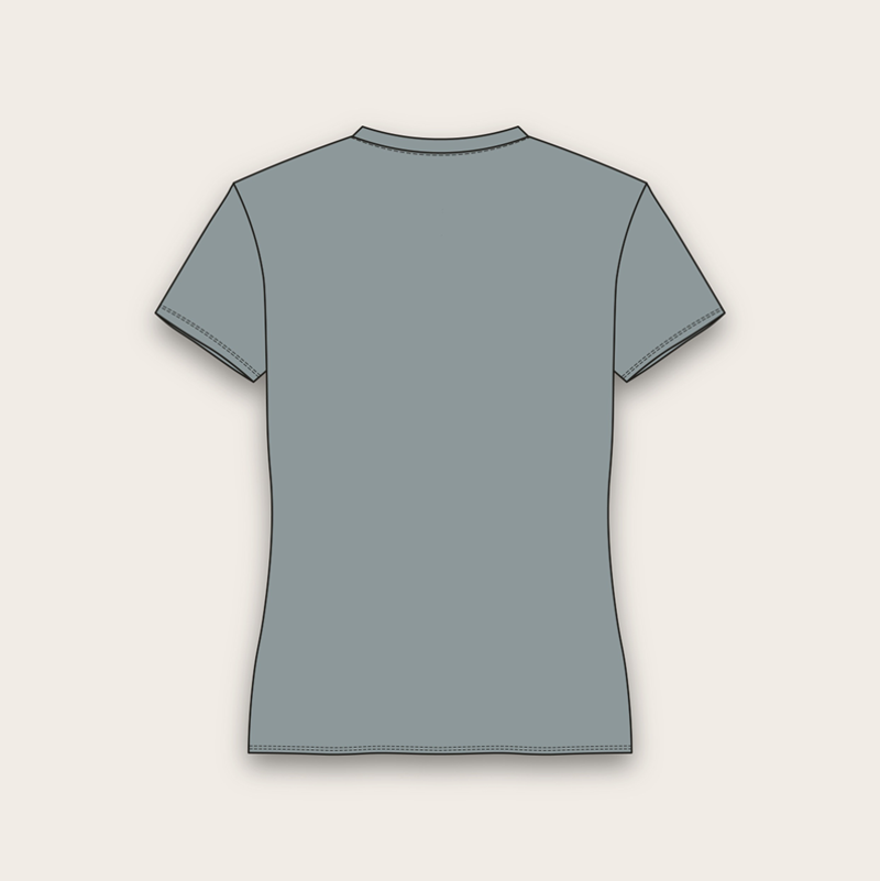 Tech Logo Short Sleeve Tee Light Blue White Women's-1