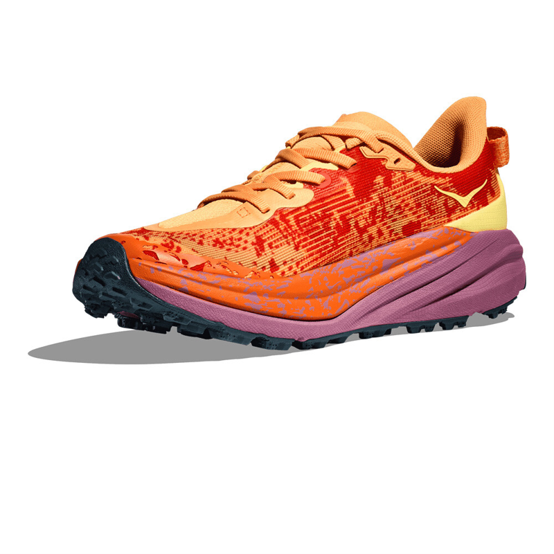 Hoka Speedgoat 6 Mens Trail Running Shoes Sherbet Beet Root-5