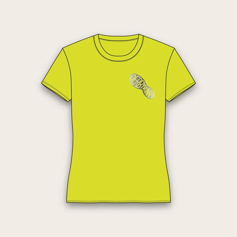Tech Short Sleeve Tee Hi Viz Yellow Silver Women's