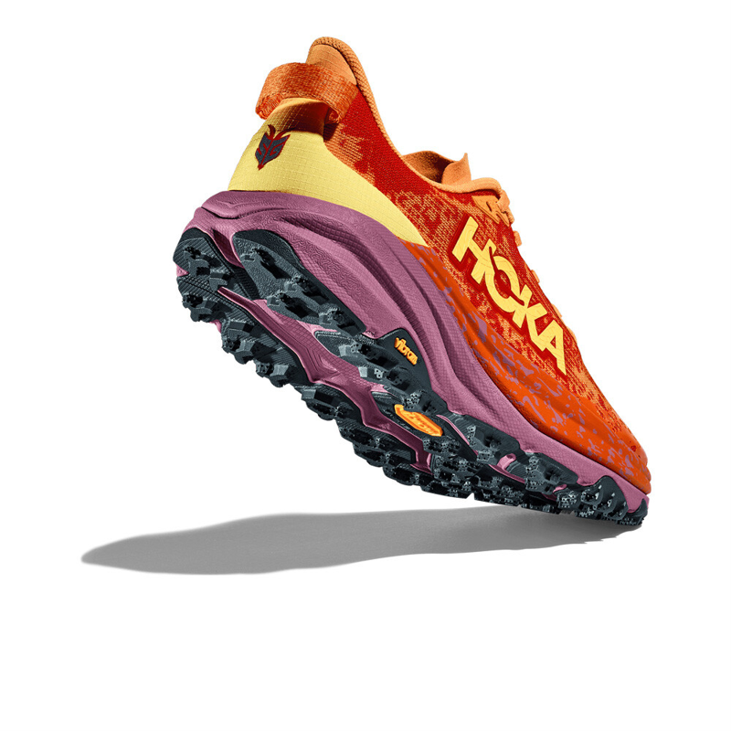 Hoka Speedgoat 6 Womens Trail Running Shoes Sherbet Beet Root Women's-7