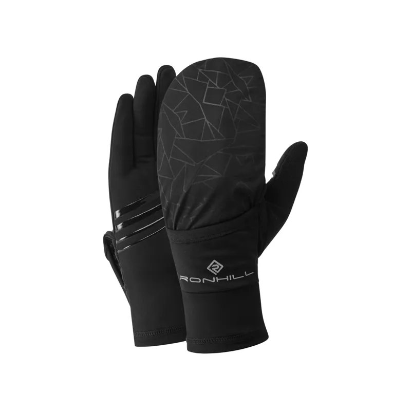 Wind-Block Flip Glove All Black