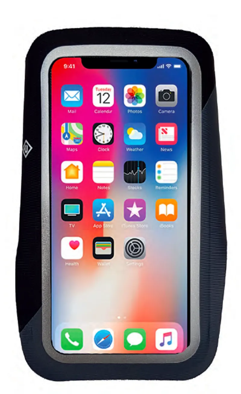 Large Phone Armband Black Charcoal