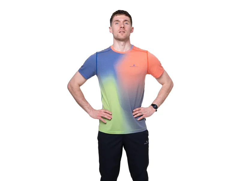 Ronhill Tech Golden Hour Tee Men's - Dark Cobalt Merge-3