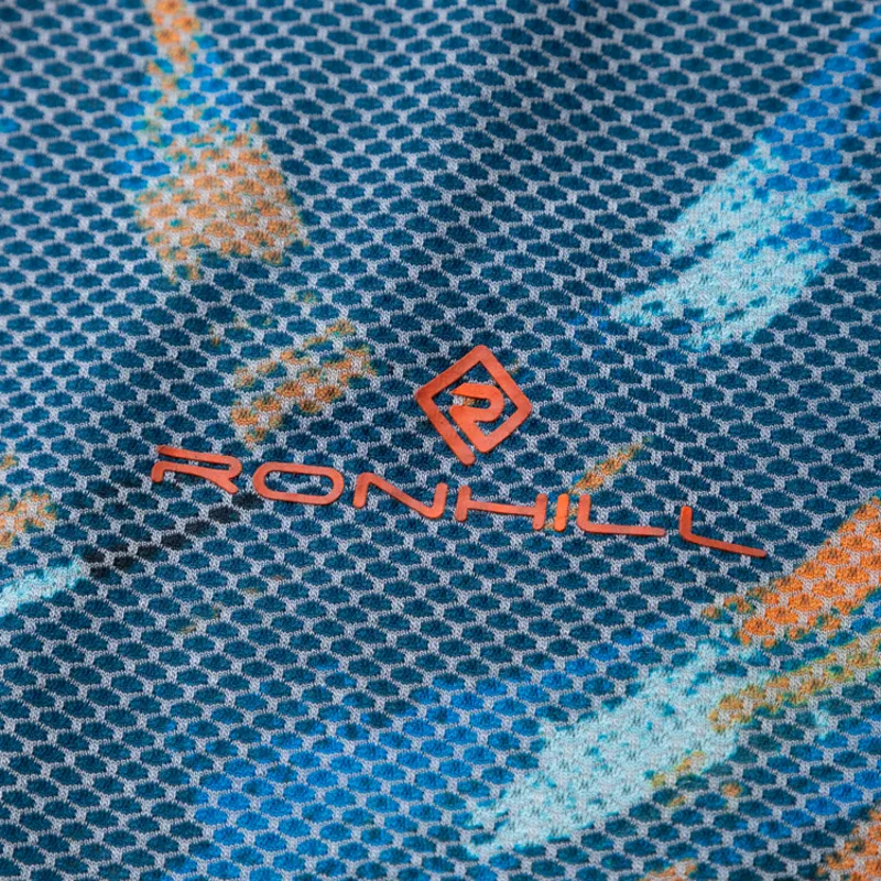 Tech Golden Hour Tee Legion Blue Chevron-2