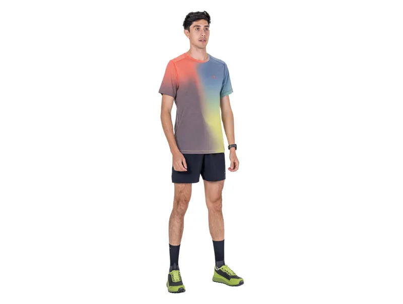Ronhill Men's Tech Golden Hour Short Sleeve Tee - Ronhill Red Merge-3