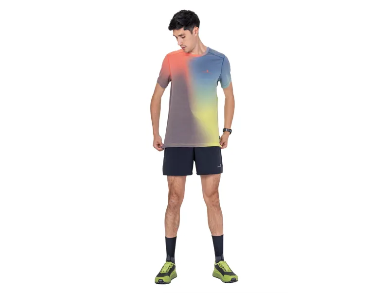 Ronhill Men's Tech Golden Hour Short Sleeve Tee - Ronhill Red Merge-4