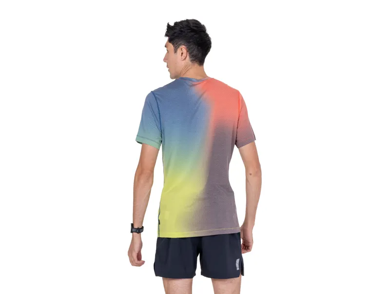 Ronhill Men's Tech Golden Hour Short Sleeve Tee - Ronhill Red Merge-1