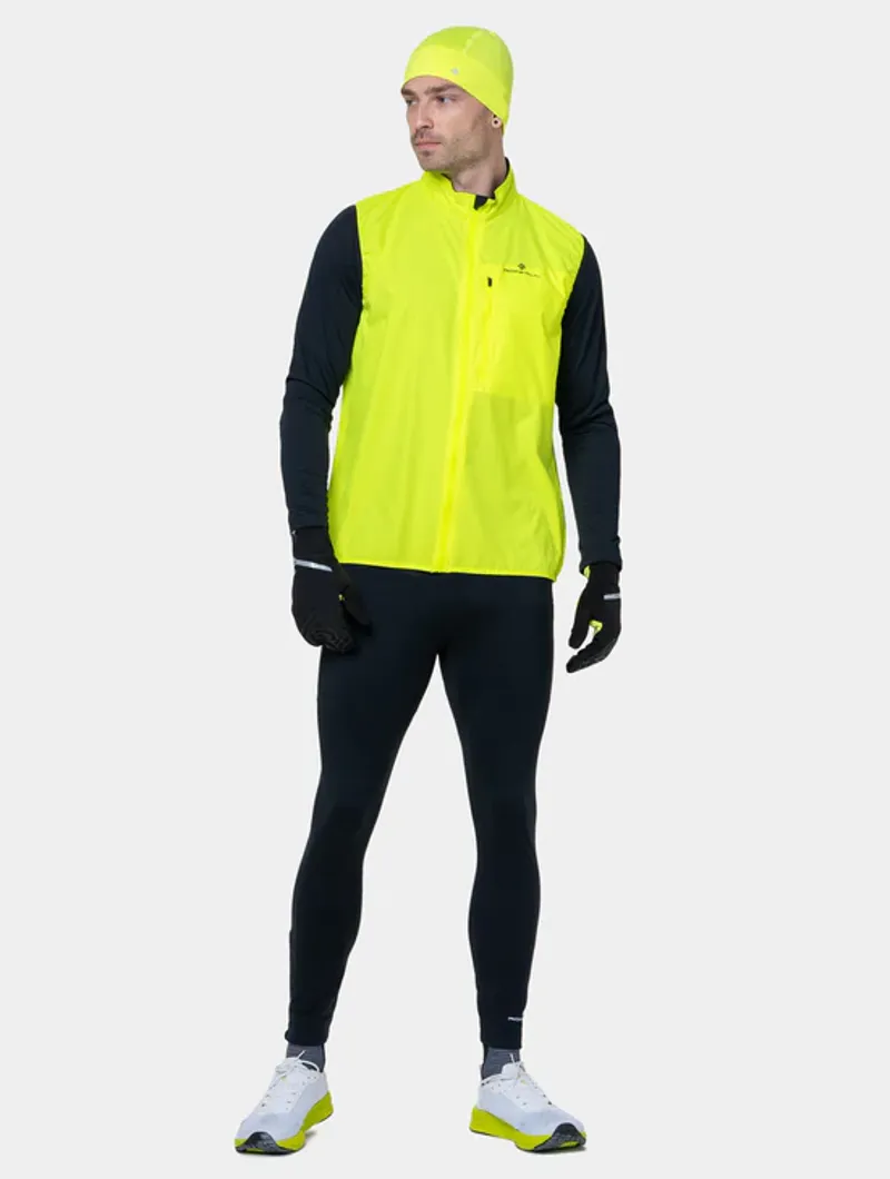 Ronhill Men's Core Gilet Fluorescent Yellow Black-3