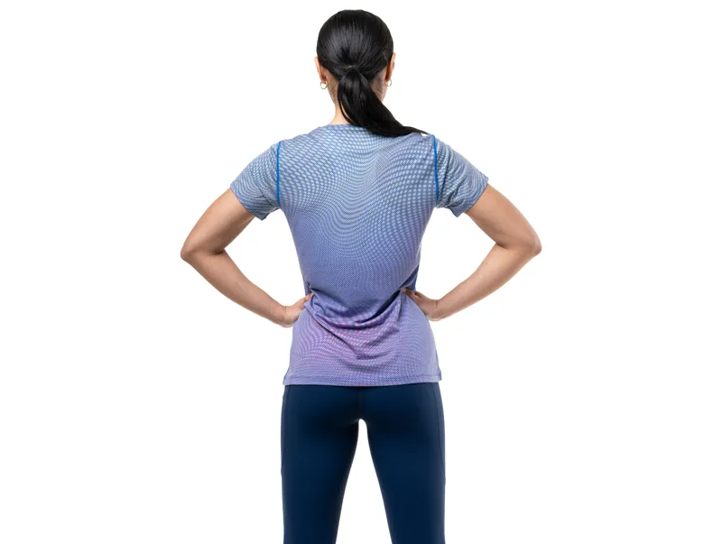 Ronhill Tech Golden Hour Tee Women's - Classic Blue Refraction-3