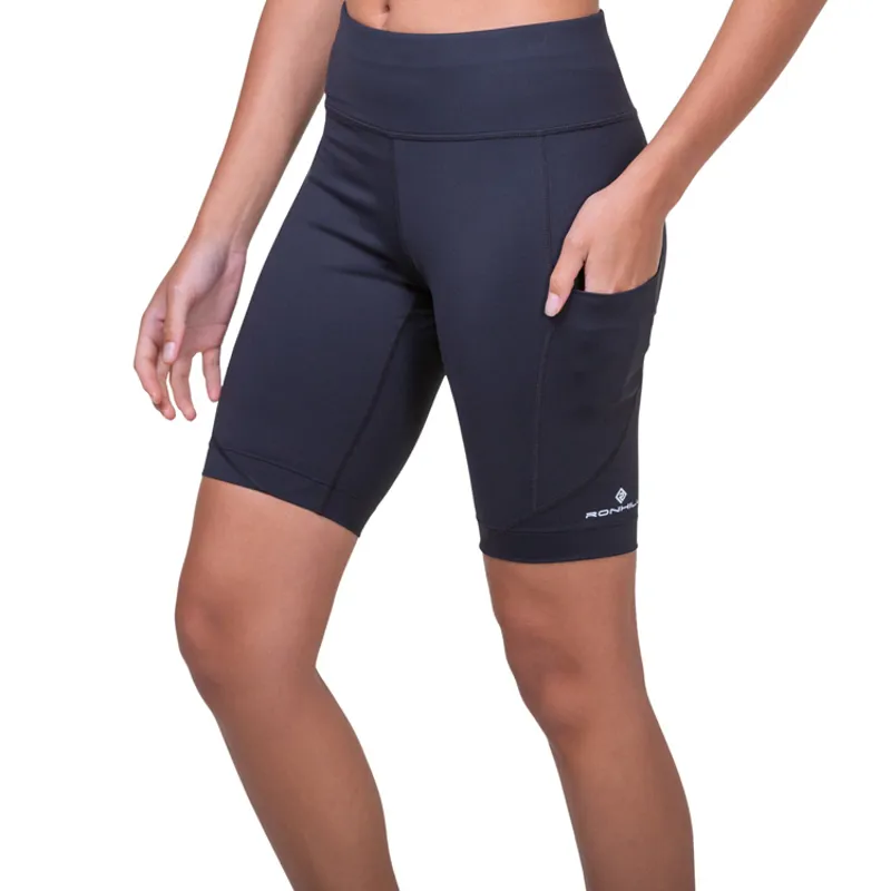 Tech Stretch Short Black Bright White-7