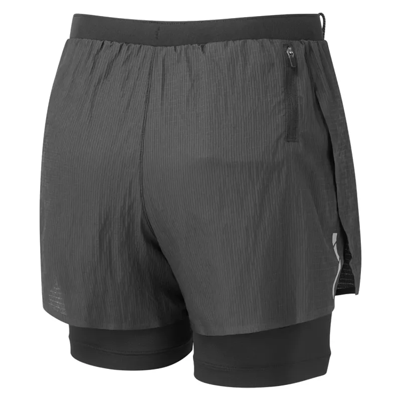 Tech Race Twin Short All Black Women's-1