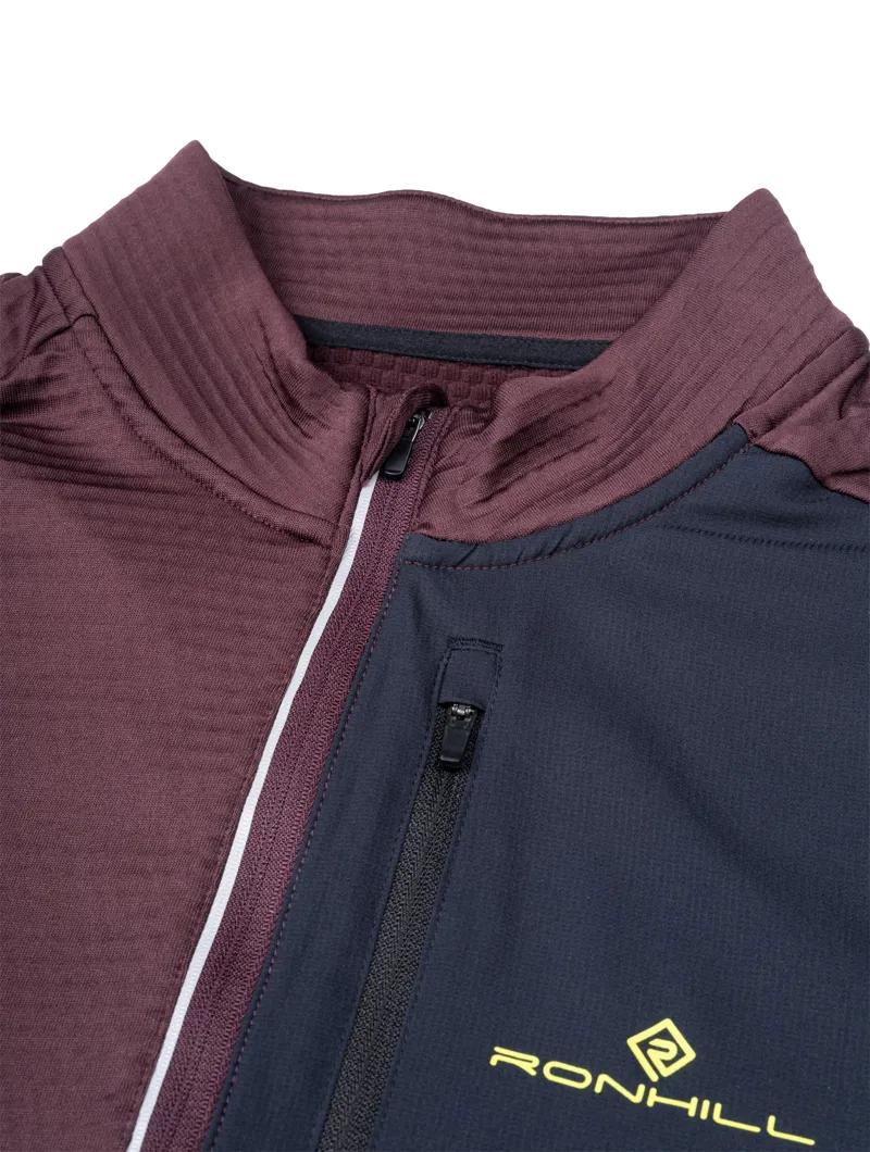 Ronhill Men's Tech Winter 1/2 Zip Running Top - Espresso Black-5
