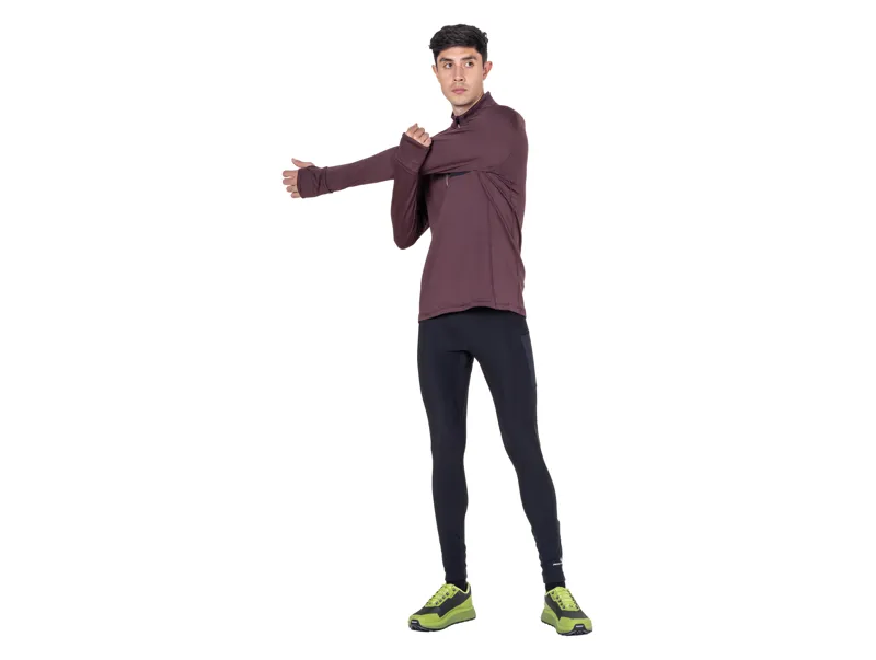 Ronhill Men's Tech Winter 1/2 Zip Running Top - Espresso Black-13