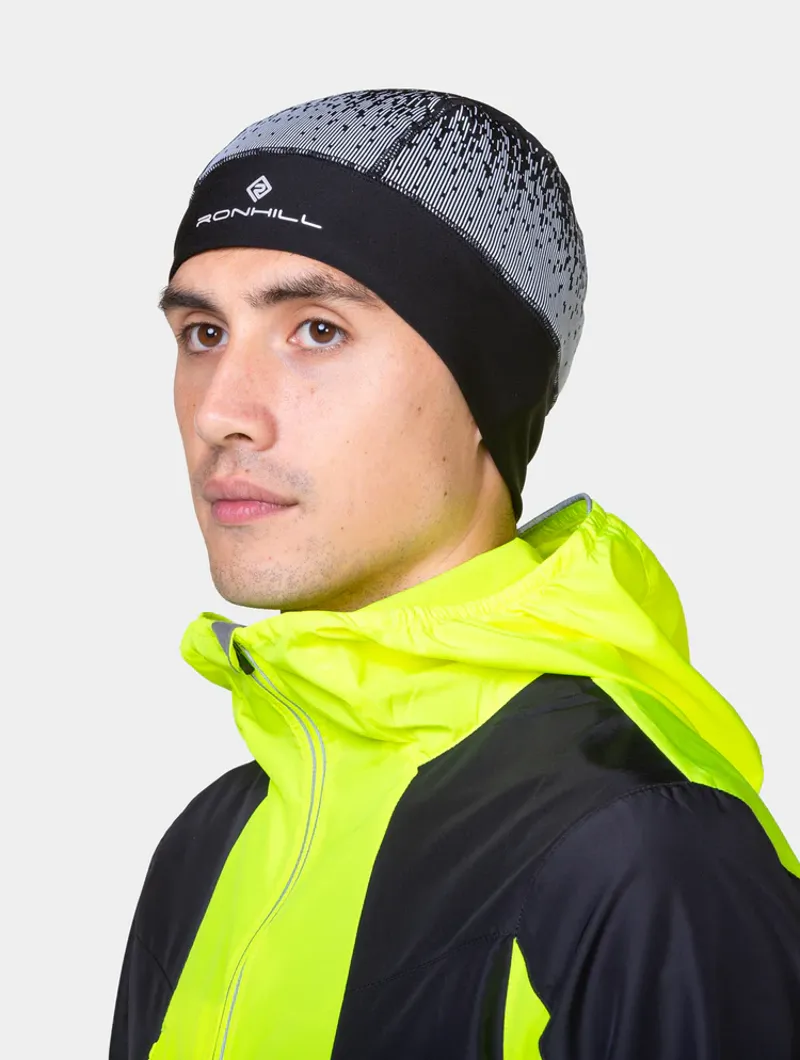 Ronhill Unisex Reflect Beanie - Black Reflect-1