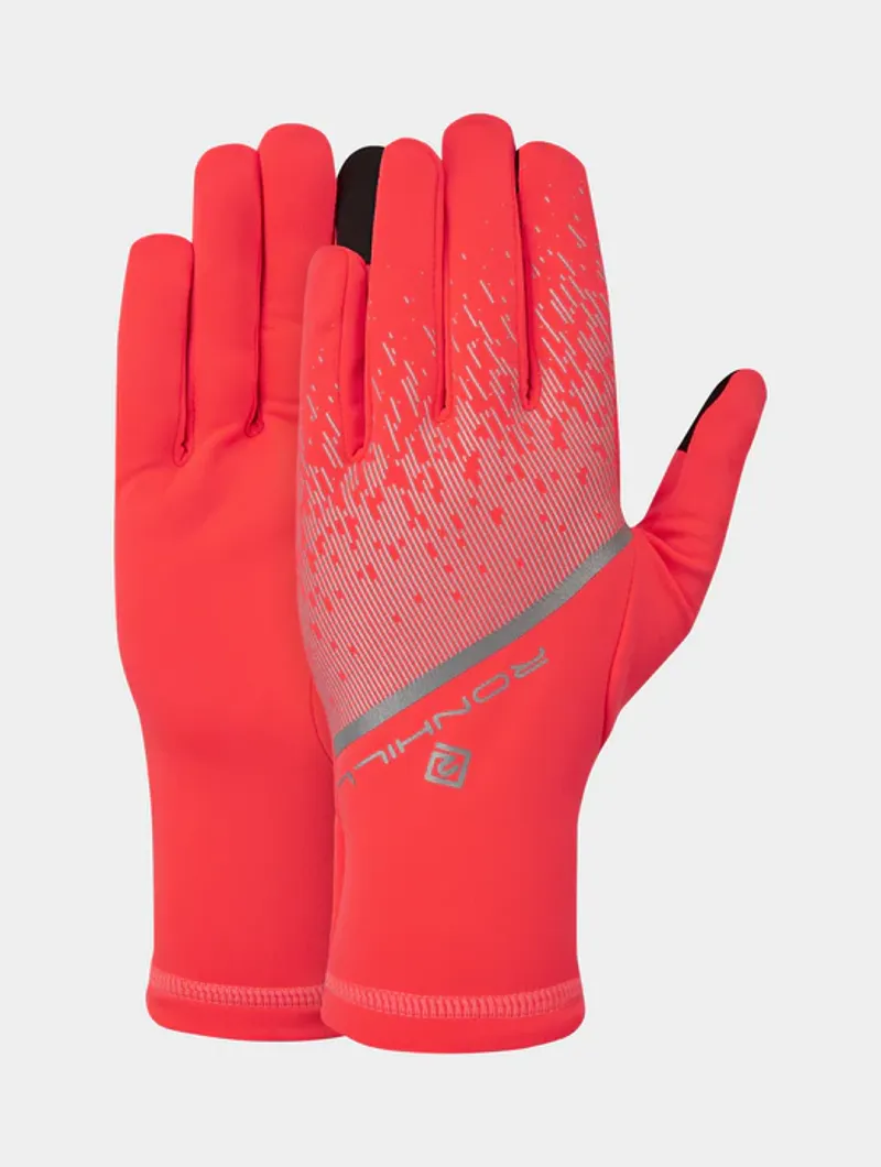 Ronhill Reflect Glove - Hot Coral Reflect