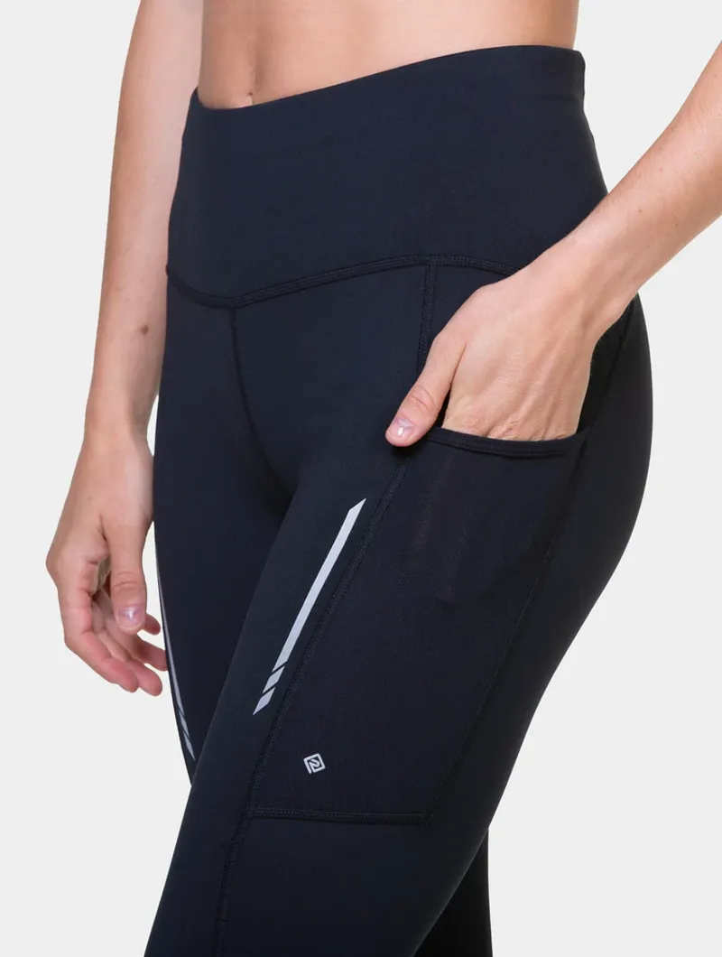 Ronhill Women's Tech Reflect Running Tight - Black Reflect-2