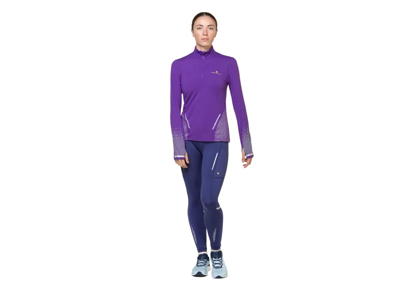 Tech Reflect 1/2 Zip Regal Purple Reflect Women's-3