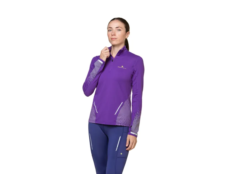 Tech Reflect 1/2 Zip Regal Purple Reflect Women's-4