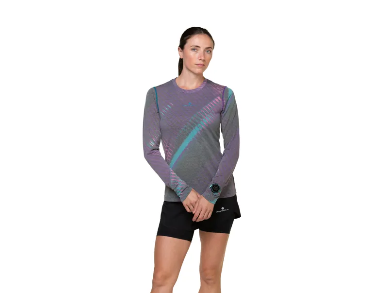 Tech Golden Hour L/S Tee Multi Light Reflection Women's-4