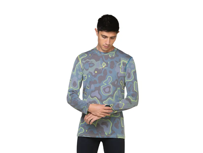 Tech Golden Hour L/S Tee Deep Teal Heat Map-5