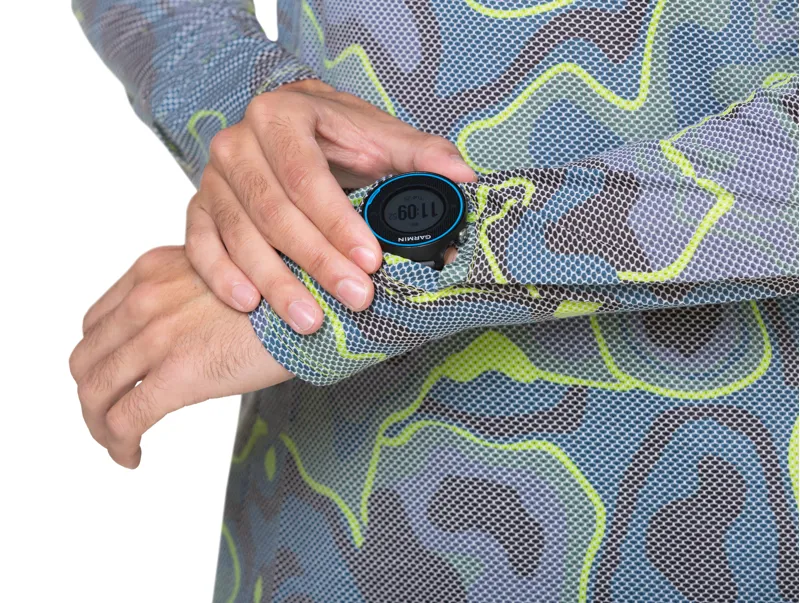 Tech Golden Hour L/S Tee Deep Teal Heat Map-6